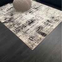 Kailianna Abstract Beige Area Rug 17 Stories Rug Size: Rectangle 6' x 9