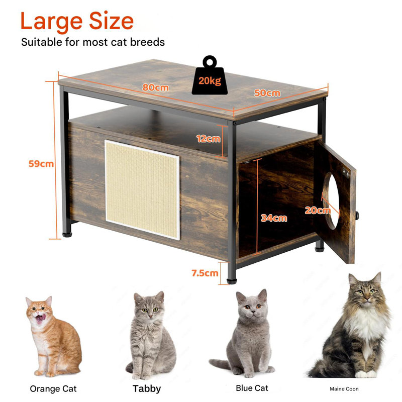 Litter Box Enclosure, Tan