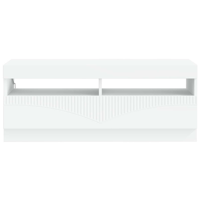 TV Stand, 43cm H x 100cm W x 35cm D, White