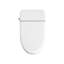 Combinaison de toilette Smart Bidet avec capteur de pied, auto-nettoyant, siège chauffant, veilleuse, chasse automatique / à fermeture en douceur et télécommande