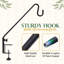Steel - Railing hook - Black - 1pcs-1602332908