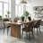 Modern Upholstered Dining Chair (Set of 4, BROWN)-517816390
