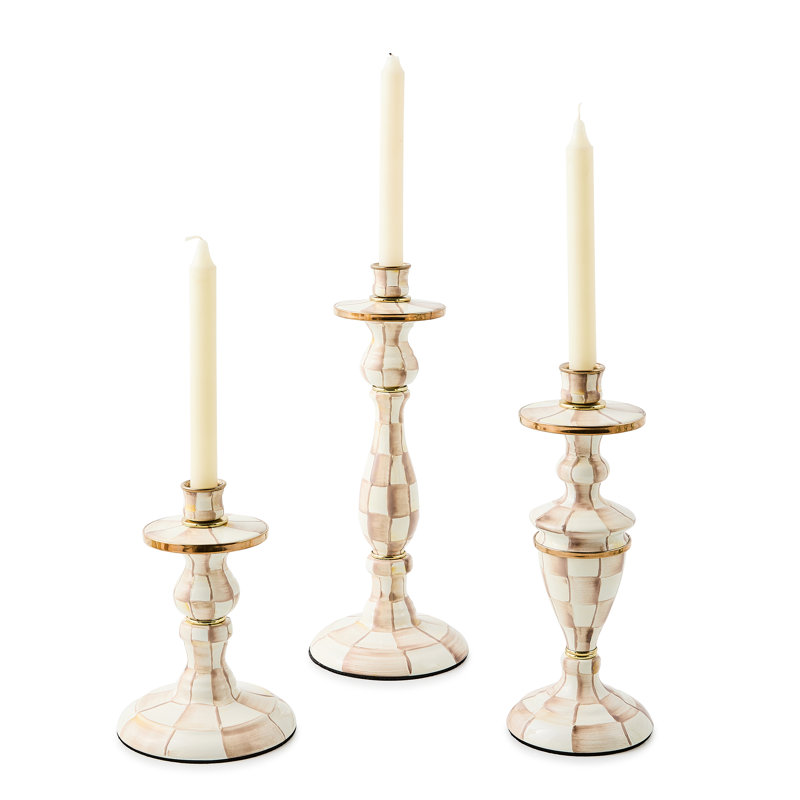 Mocha Check Candlestick