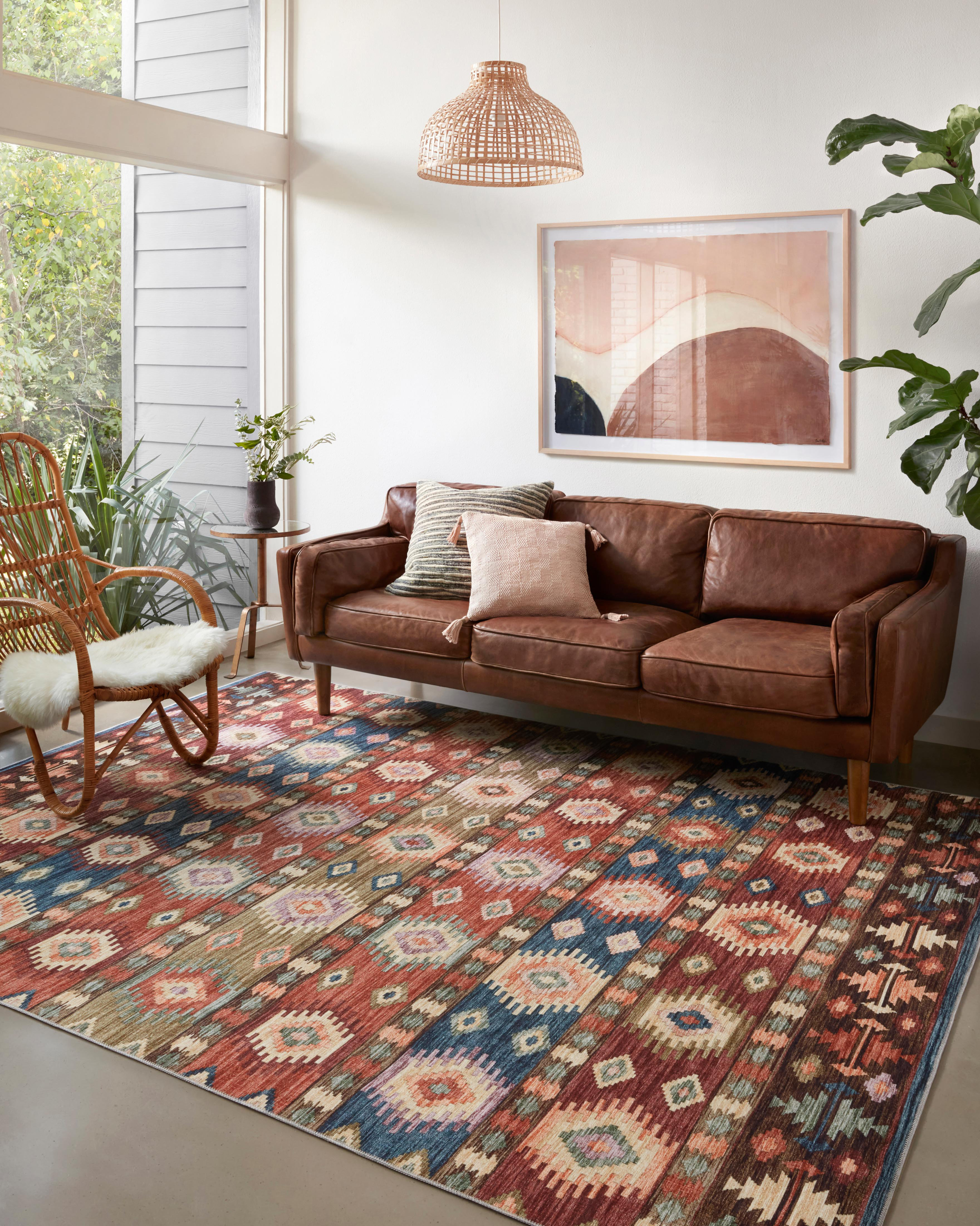 Foundry Select Maynor Southwestern Burgundy Area Rug & Reviews | Wayfair