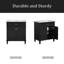 Meuble-lavabo de 30 pouces avec lavabo en céramique, porte à fermeture en douceur et tablettes réglables-500381100