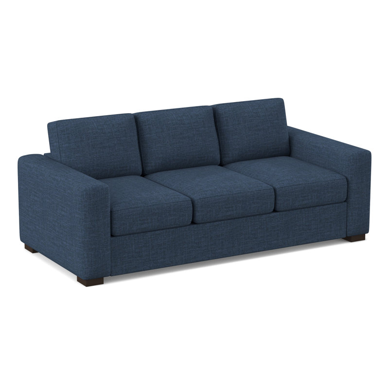 Gorham 86" Square Arm Sofa Bed with Reversible Cushions, Innerspring, Archetype Admiral