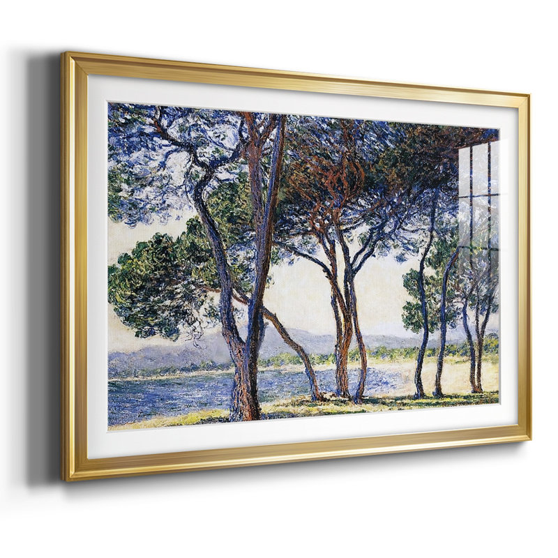 Arbres au bord de la mer à Antibes, 1888, Doré, H 30 po x l 44 po x P 1,5 po