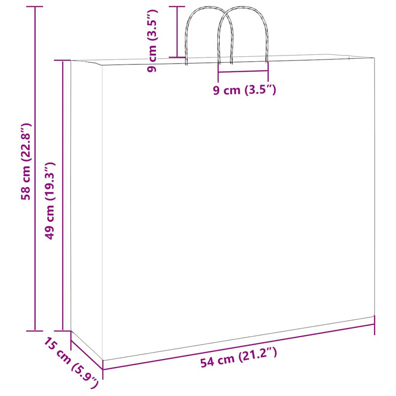 Capriana Gift Wrap Storage, 54 x 15 x 49 cm, white