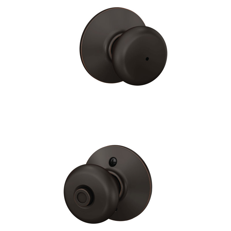 Plymouth Bed and Bath Knob, Aged Bronze