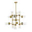 Lustree linéaire 12 lumières spoutnik modern Grantham