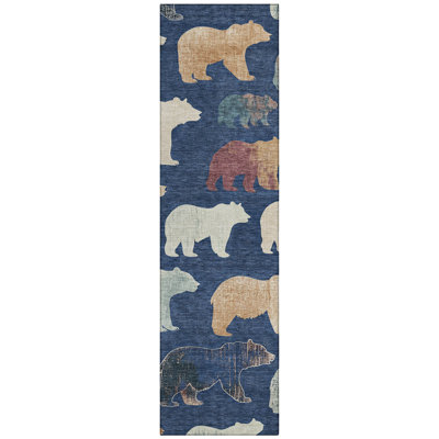Machine Washable Indoor/Outdoor Adalaide ACN2338 Lodge Rug