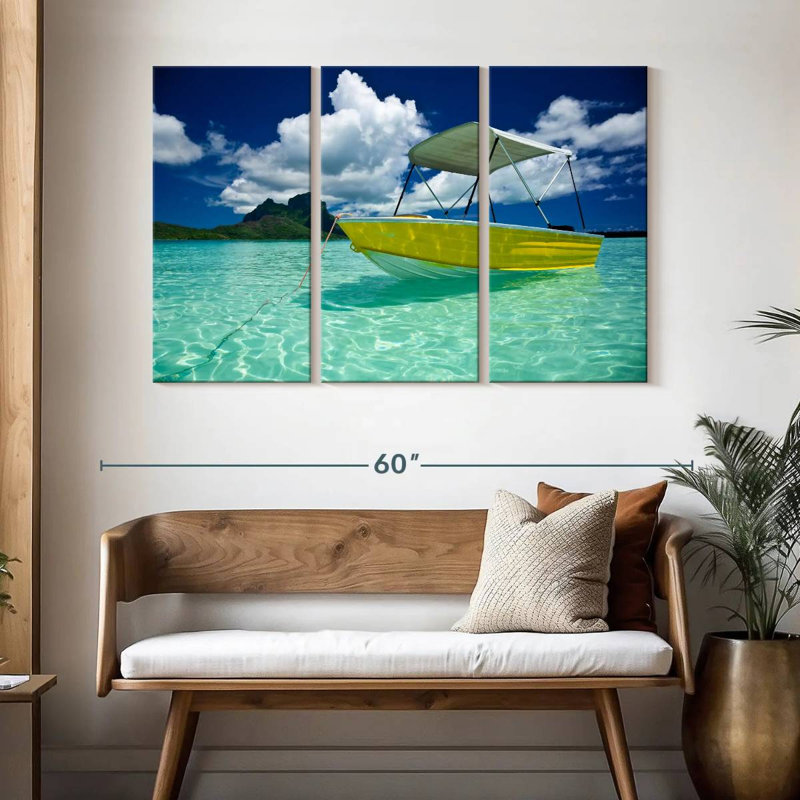 Mehar Bora Bora Boat, 32" H x 50" W