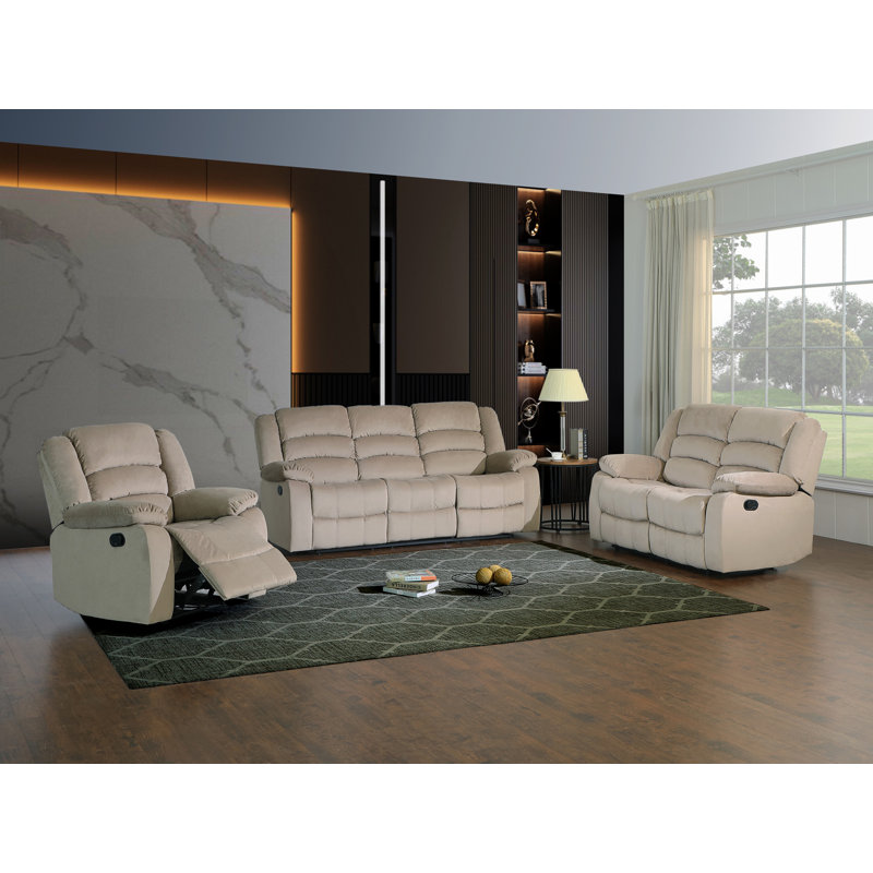 Causeuse en microfibre Global United