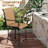 360 Swivel Backyard Poolside Bar Stools, Of 2 Tan Chairs With , High Mesh Fabric & Steel Frame For Patio, Balcony 2Pcs Patio Armrest Fabric, Balcony, Backyard,