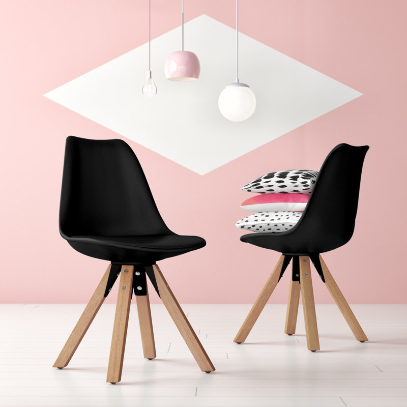 Fall 46.5cm H Upholstered Side Chair, Black