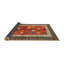 Tapis contemporain vert / rouge / beige-1020281763