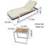 Chaise longue d'extérieur de luxe