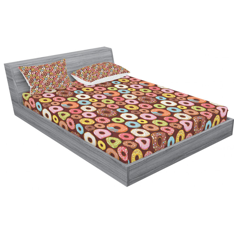 Microfiber Sheet Set, Queen Sheet Set with Fitted Sheet