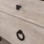 Classeur latéral brun, look sophistiqué, glissières de tiroir à pleine extension, verrouillage, serrure à clé, finition tous les côtés, finition chêne, construction, dossier à assemblage rapide et lisse en finition pour le bureau à domicile ou