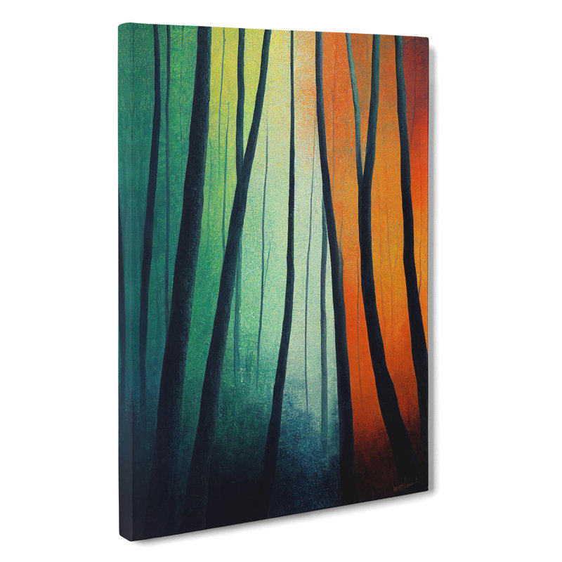 XC1022-1578X Colourful Forest No.2 - Wrapped Canvas Print, 60cm H x 40cm W x 3cm D