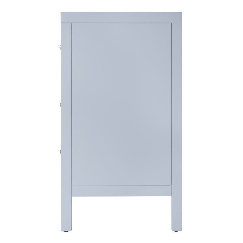 Nora 3-Drawer Chest, Light Blue