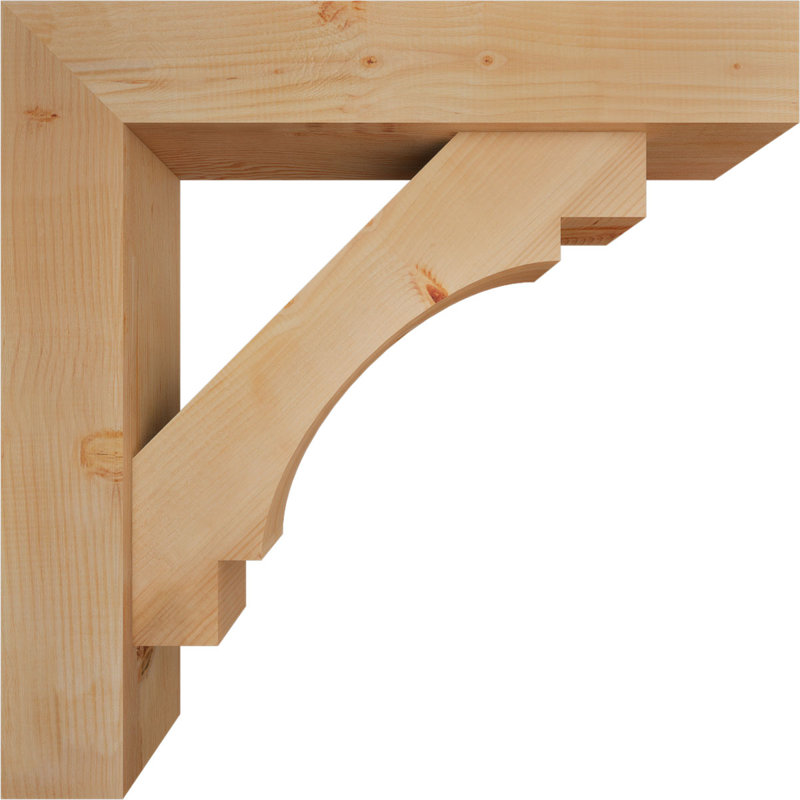 Support Merced Block avec support décalé, 36 po x 36 po, Sapin Douglas de l 7 1/2 (lisse)