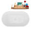 1369.1mm x 744.2mm Freestanding Soaking Acrylic Bathtub-1801142206