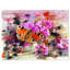 Fleurs roses et papillons mignons - reproduction d'art sur cercle en métal-34270606-34270875