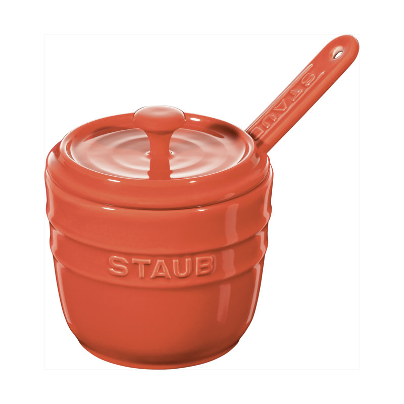 Ceramique 9 cm Ceramic Round Sugar Bowl, Cherry