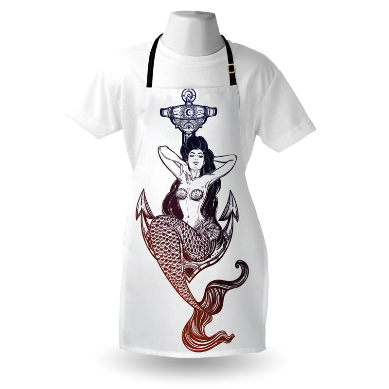 No Pattern Bib Apron