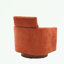 Fauteuil demi-tonneau pivotant en chenille-813798799