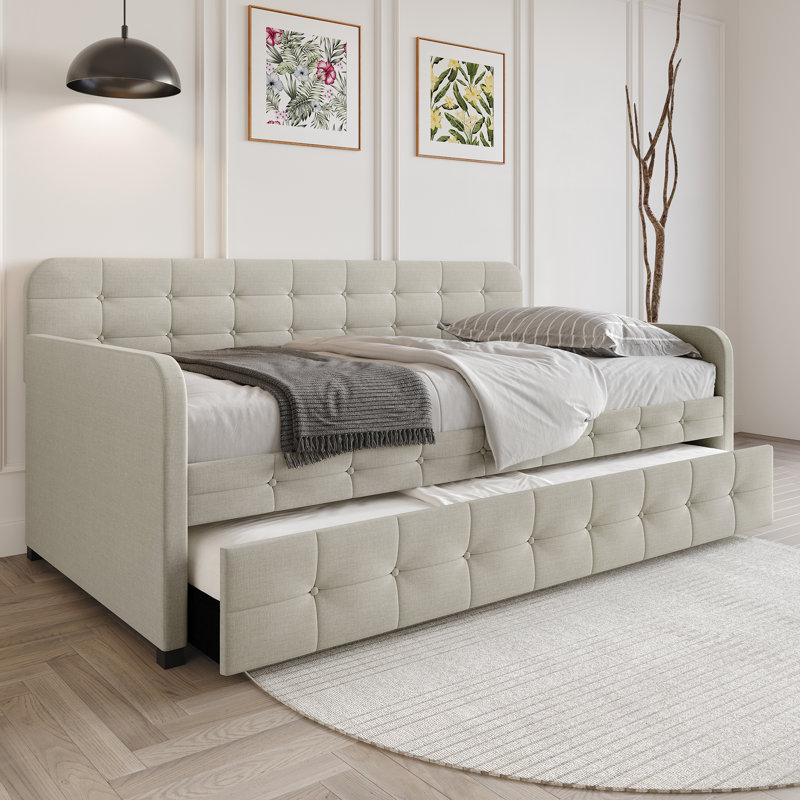 Friedlenchen Upholstered Daybed, Warm Gray