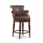 Brooks Swivel Upholstered Stool with Solid Wood Frame-645099081