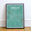 Berlin City Map - No Frame Print-802868988