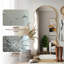 Miroir moderne moderne irrégulier avec cadre en aluminium, conception murale ou autoportante-129381396-129381399
