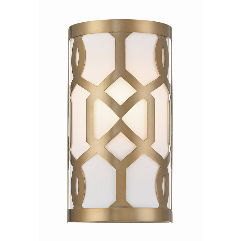 Horrocks Flush Mounted Sconce, Aged Brass