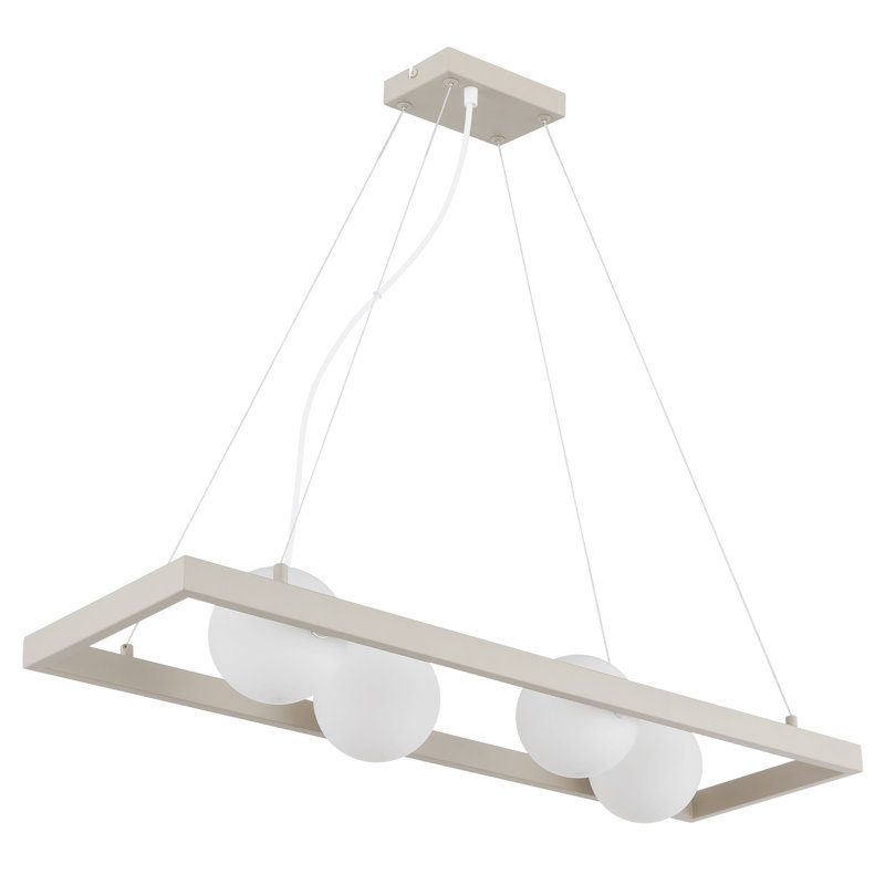 Taimur 4 - Light Natural Geometric Pendant