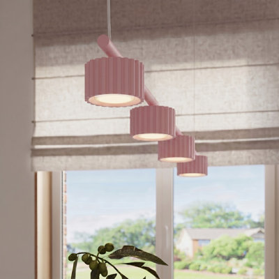 Chandelier AURA 4 white Gx53