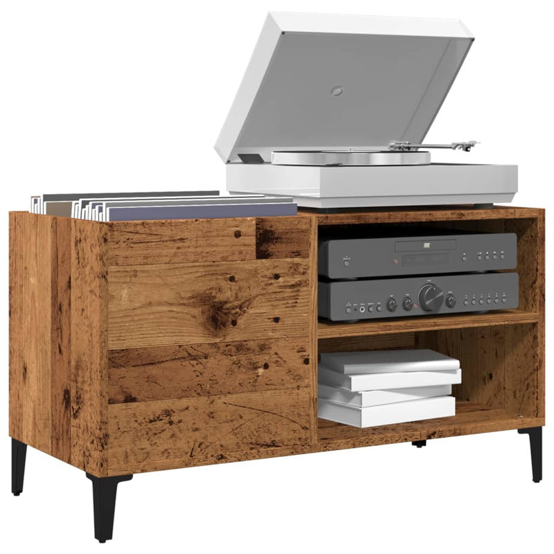 Sahithi 48cm H Media Shelves, Old Wood