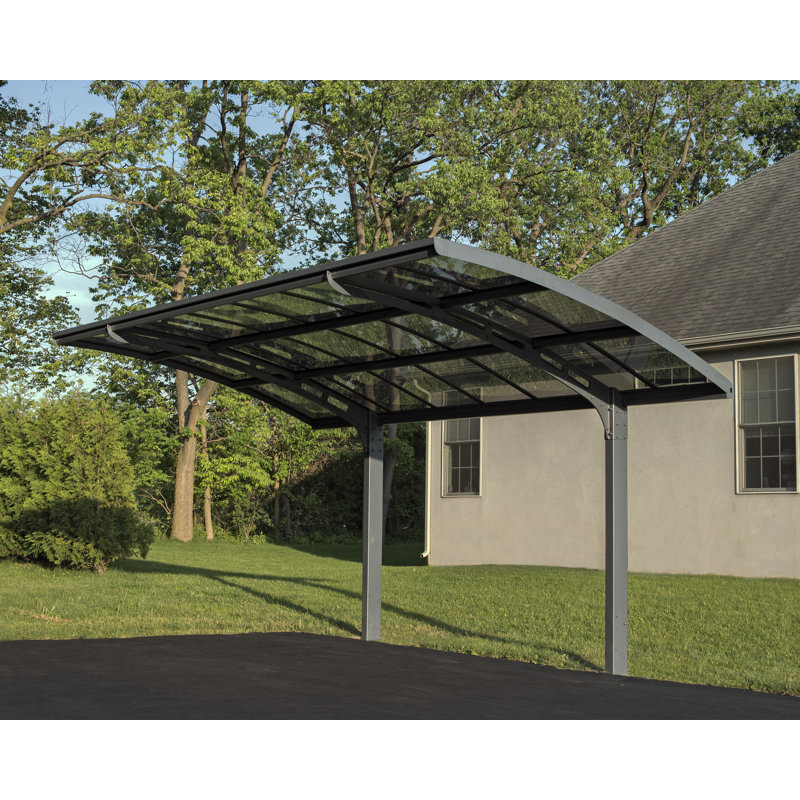 Arizona Gray 10' x 16' Single Slope Carport Kit