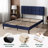 Suhavi Contemporary Modern Tufted Upholstered Platform Bed-746043195-690639390