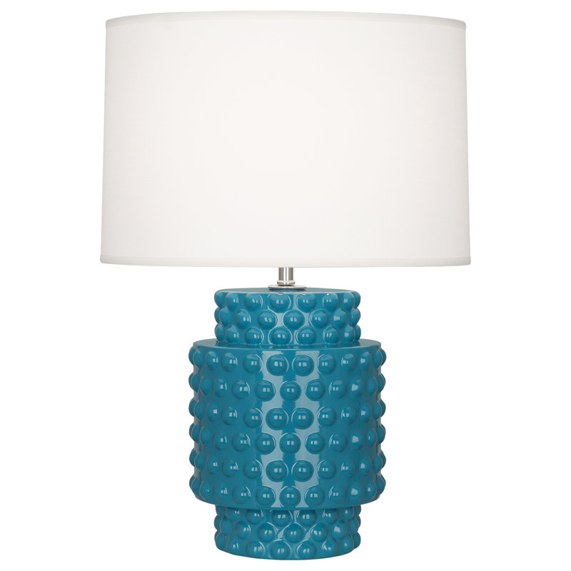 Small Dolly Accent Lamp, 27.5" H x 17" W x 17" D, Peacock
