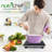 NutriChef Chrome Electric Cooktop