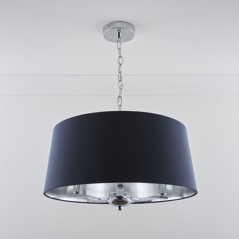 Englewood 3 - Light Drum Chandelier, Navy