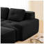 Canapé modulaire 4 places en velours côtelé l 150,4 po x P 69,7 po x H 27,1 po Ailuridae-129124381
