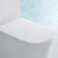 Toilette allongée une pièce à double chasse 1,2 gpf (siège inclus) Theia
