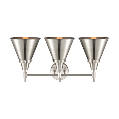 Éclairage pour meuble-lavabo à 3 lumières à intensité variable Gayle