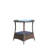 Wicker Coffee Table with Tempered Glass Top