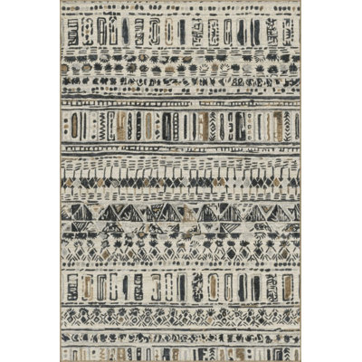 Multi Color Mixed Geometric Pattern Creative Modern Decorative Machine Washable Area Rug