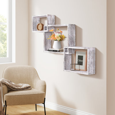 Tablettes flottantes pour mur